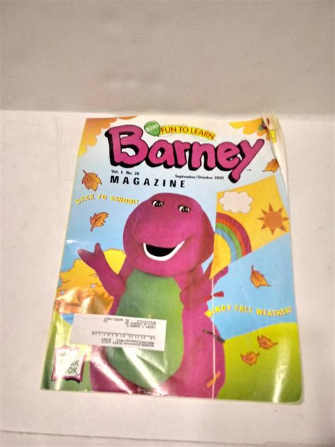 Barney Magazine Lot Of 4 20012002 Clean W Unused Activities Redan Fun