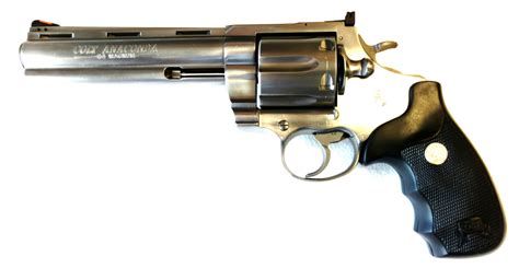 Colt Anaconda 6 Stainless Steel Revolver In Great Condition 44
