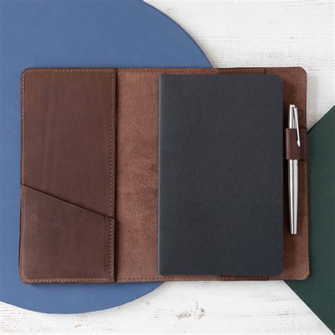 Personalised Moleskine Leather Notebook Cover By Williams Handmade