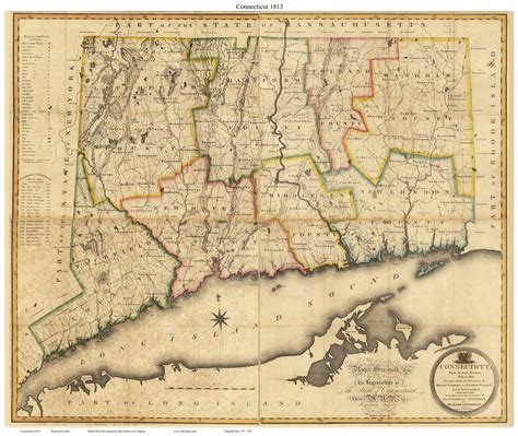 Old Maps Of Connecticut Reprints