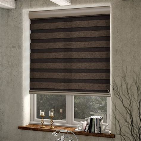 The 2 faux wood blinds by blinds.com offer the beauty of wood but are made of a more durable and moisture resistant material. Zebra Blinds, Get Both Vision & Privacy in Stunning Dark ...