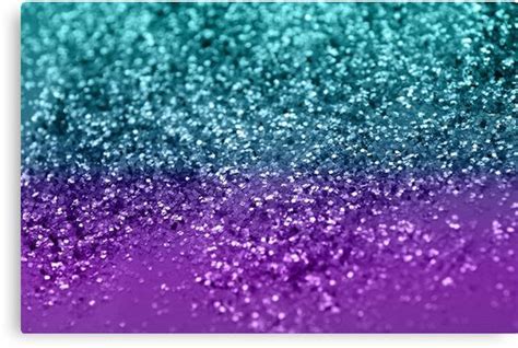Purple Teal Mermaid Girls Glitter 1 Faux Glitter Shiny Decor Art
