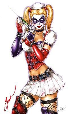 Comicsvalue Com Sexy Harley Quinn Mad Nurse Signature Edition Art