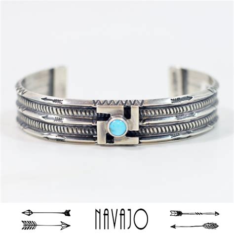 Indian Jewerly Navajo Ruth Ann Begay Silver Bangle
