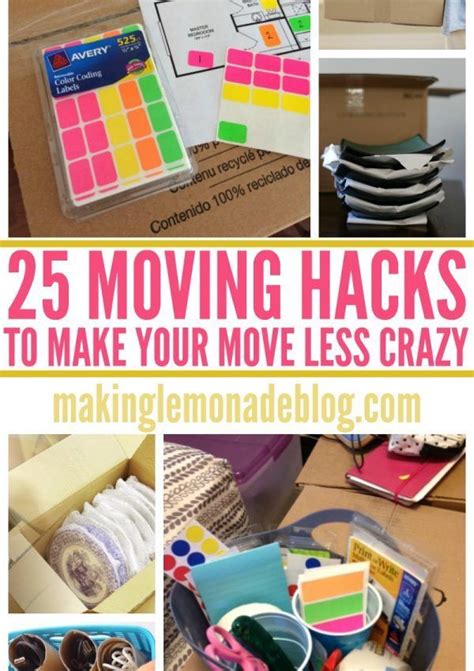 25 Clever Moving Hacks To Make Your Move Easier Making Lemonade Moving Tips Moving Hacks