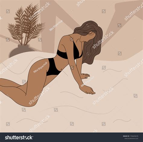 Lingerie Girl Topmodel Fashion Design Stock Vector Royalty Free 1736605670 Shutterstock