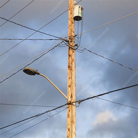 Telephone Pole And Wires Seattle Stock Image F0088879 Science