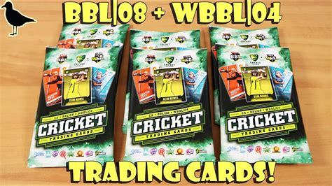 Official Big Bash League Cricket Trading Cards Packs Opening Bbl Wbbl