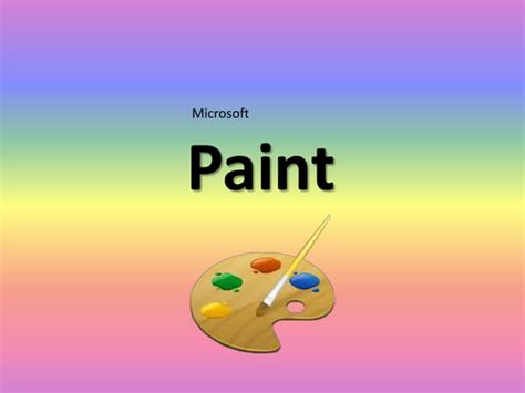 How To Use Paint Teaching Resources