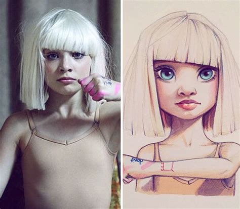 Monika bizarre transformation into a puppet. Celebrities Turned Into Cute Cartoon Characters By Russian ...