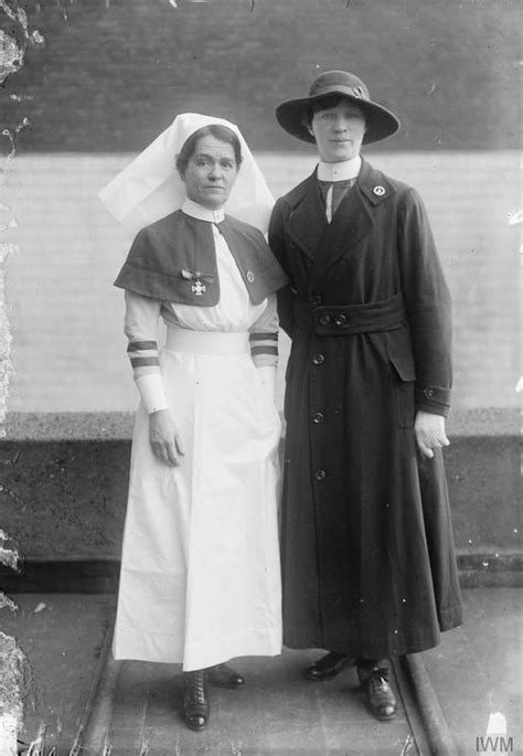 Two Female South African Nurses One Wearing The Indoor Uniform And The