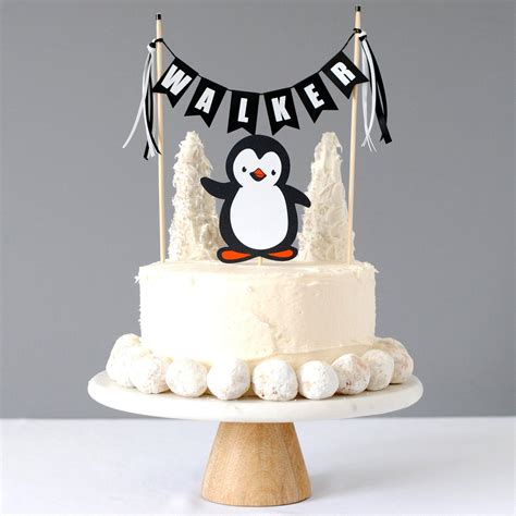 Penguin Cake Topper Cake Toppers By Avalon Sunshine