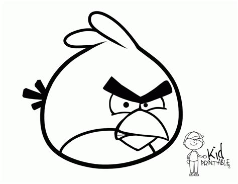 Angry Bird Coloring Page Printable 299 Svg Images File