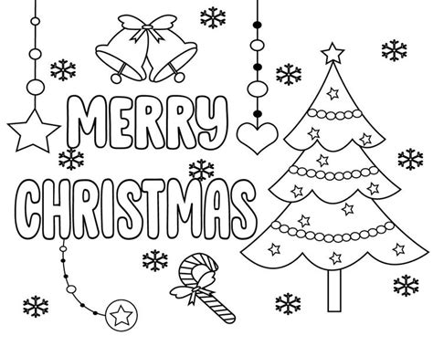 Print christmas pictures for kids. Free Printable Merry Christmas Coloring Pages For Kids ...