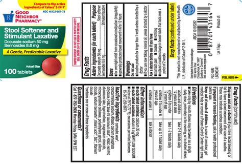 Docusate sodium ingredients are also available in customized options on special requests. docusate sodium and sennosides - with laxative (Stool ...