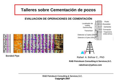 PDF EVALUACION DE OPERACIONES DE CEMENTACIÓN PDF fileCBL Cement Bond Logs calibración