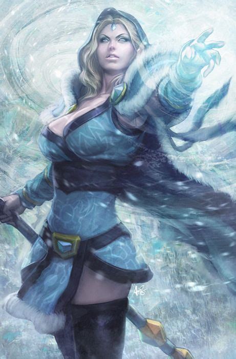 Ice Mage Fantasy Women Fantasy Girl Character Portraits