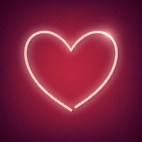 Neon Heart Illustration Download Free Vectors Clipart Graphics And Vector Art