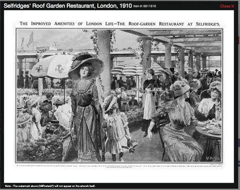 We may earn commission on some of the items you. Selfridge's Rooftop restaurant 1910 | Roof garden, Roof ...