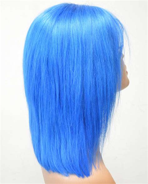 Blue Color Short Bob Wigs Human Hair Wigs Vivihaircollection