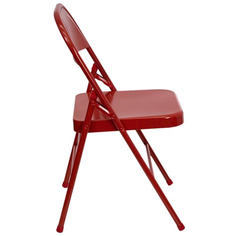 Find the best prices on red folding chairs at shop better homes & gardens. Flash Furniture HF3-MC-309AS-RED-GG Red Metal Folding Chair