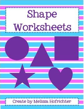 The shape worksheets include a selection of shapes relevant to kindergarten kids such as squares these worksheets have been designed to help children learn their shape names and also what the. Learning Shapes: Worksheets for Shape Identification by ...