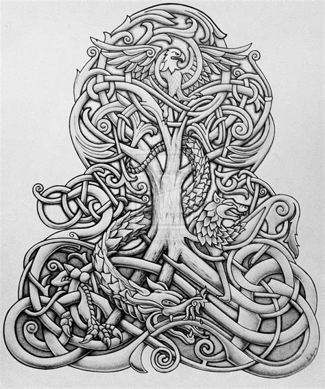 Norse mythology coloring pages for preschool, kindergarten and elementary school children to print and color. nordic dragon coloring pages - Google Search | Norse ...