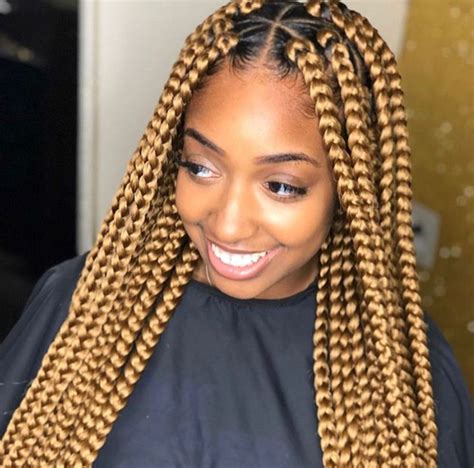 A box braid style is one of our favorite protective hairstyles.apart from the fact that it's a cool braided style, box braids also have the extra advantage of being both practical and versatile. 25 Beautiful Jumbo Box Braids Style Ideas to Inspire You ...
