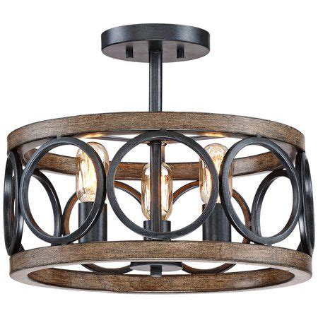 Maybe you would like to learn more about one of these? Franklin Iron Works Rustic Farmhouse Ceiling Light Semi ...