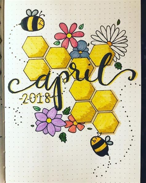 Pin By Maria Godinez On Notebook Bullet Journal Themes April Bullet