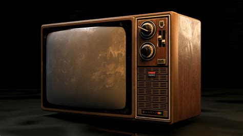 Artstation Antique Tv Old Television Game Assets