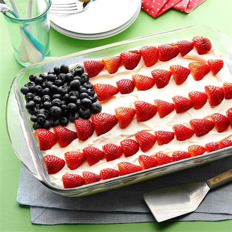 Easy red, white and blue snacks. Patriotic Dessert Recipe | Taste of Home