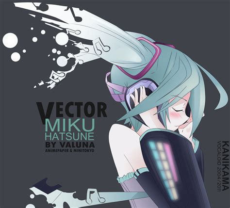 Vocaloid Vector Miku Hatsune Minitokyo