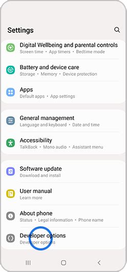 How Do I Turn On The Developer Options Menu On My Samsung Galaxy Device