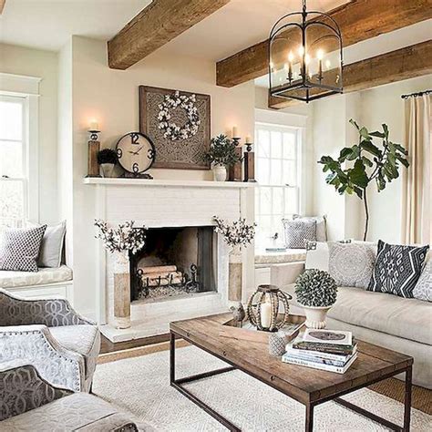 Homey cottage style living room. Adorable 30 Stunning Farmhouse Living Room Decor Ideas ...