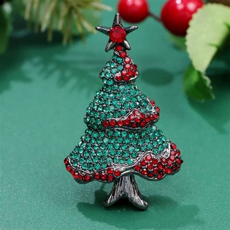 Christmas Brooch Holidays Brooch Christmas Pin Christmas Tree Pin