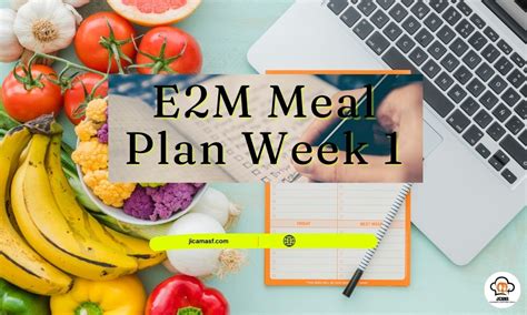 E2m Meal Plan Week 1 E2m Meal Plan Week 1