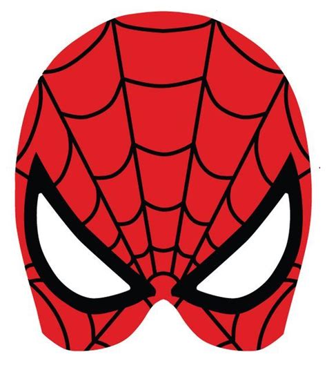 Mascara De Spiderman Roja Para Imprimir Mascaras De Superheroes