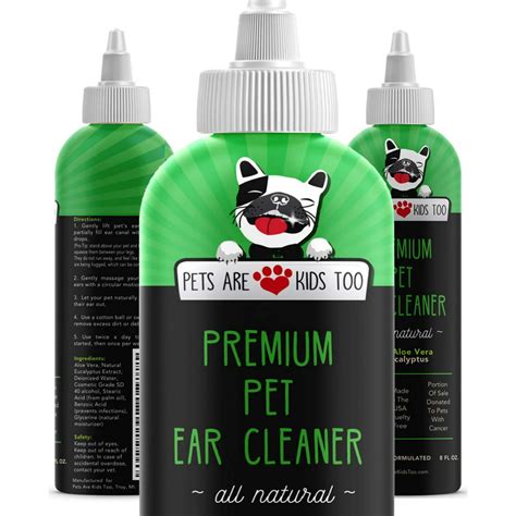 Premium Pet Ear Cleaner Solution All Natural Dog And Cat Ear