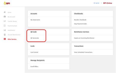 How to transfer money at BPI Online via QR Code - INVESTMNL