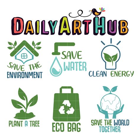 Save Earth Banner Clip Art Set Daily Art Hub Free Clip Art Everyday