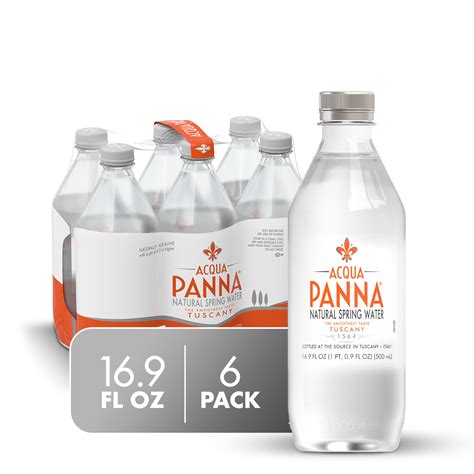 Acqua Panna Natural Spring Water 16 9 Fl Oz Plastic Bottles 6 Count