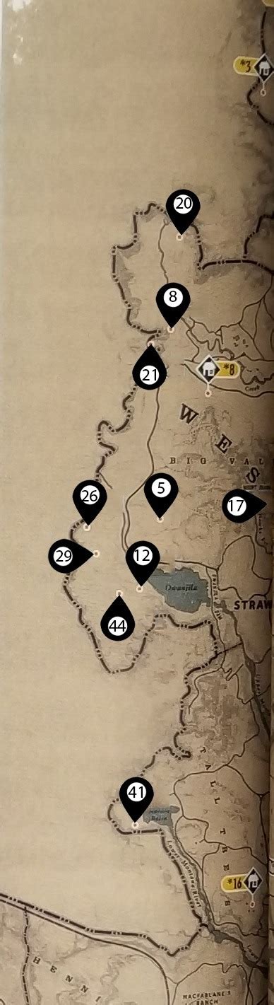 Red Dead Redemption 2 Points of Interest Locations Guide ...