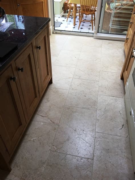 Tumbled Marble Floor Refreshed In Twickenham Marble Tile Cleaning And