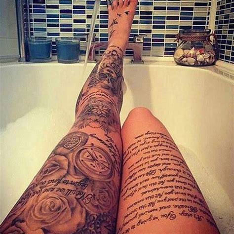 Individuals who have these kinds of tattoos differ from teenagers looking to produce a statement to hollywood celebrities that want their. Pin by Jordan Hill on Tattoos in 2020 | Thigh tattoo ...