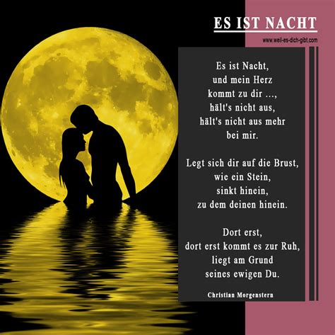 ️ Mein Herz In Der Nacht Gedicht Liebesgedicht Sehnsucht Liebe Christian Morgenstern