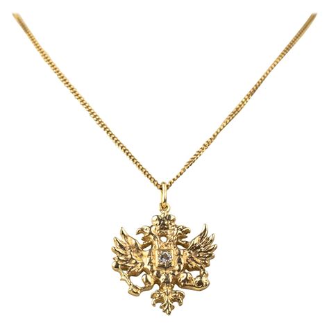 Russian Gold Diamond Romanov Eagle Pendant By Marie Betteley At 1stdibs