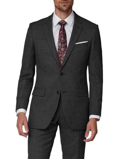 Charcoal Pick And Pick Regular Fit Suit Two Piece Suits Alexandre