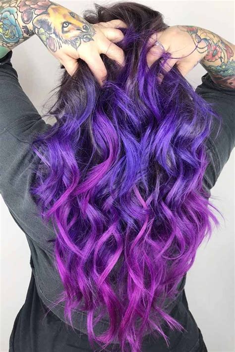 The color of the external part of your vagina can change over time, due to hormones and some illnesses. Hair Color 2017/ 2018 Purple With Red-Violet #brunette # ...