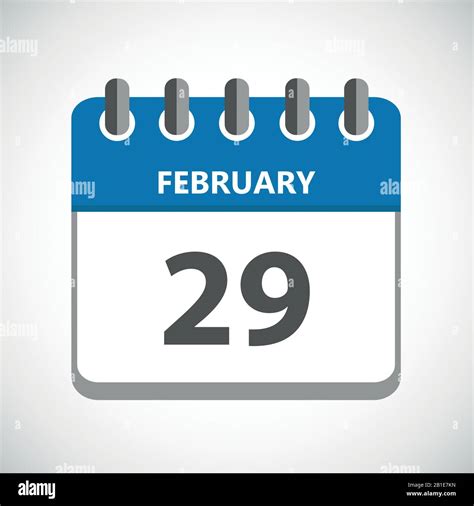 Leap Year February 29th Stock Vector Images Alamy